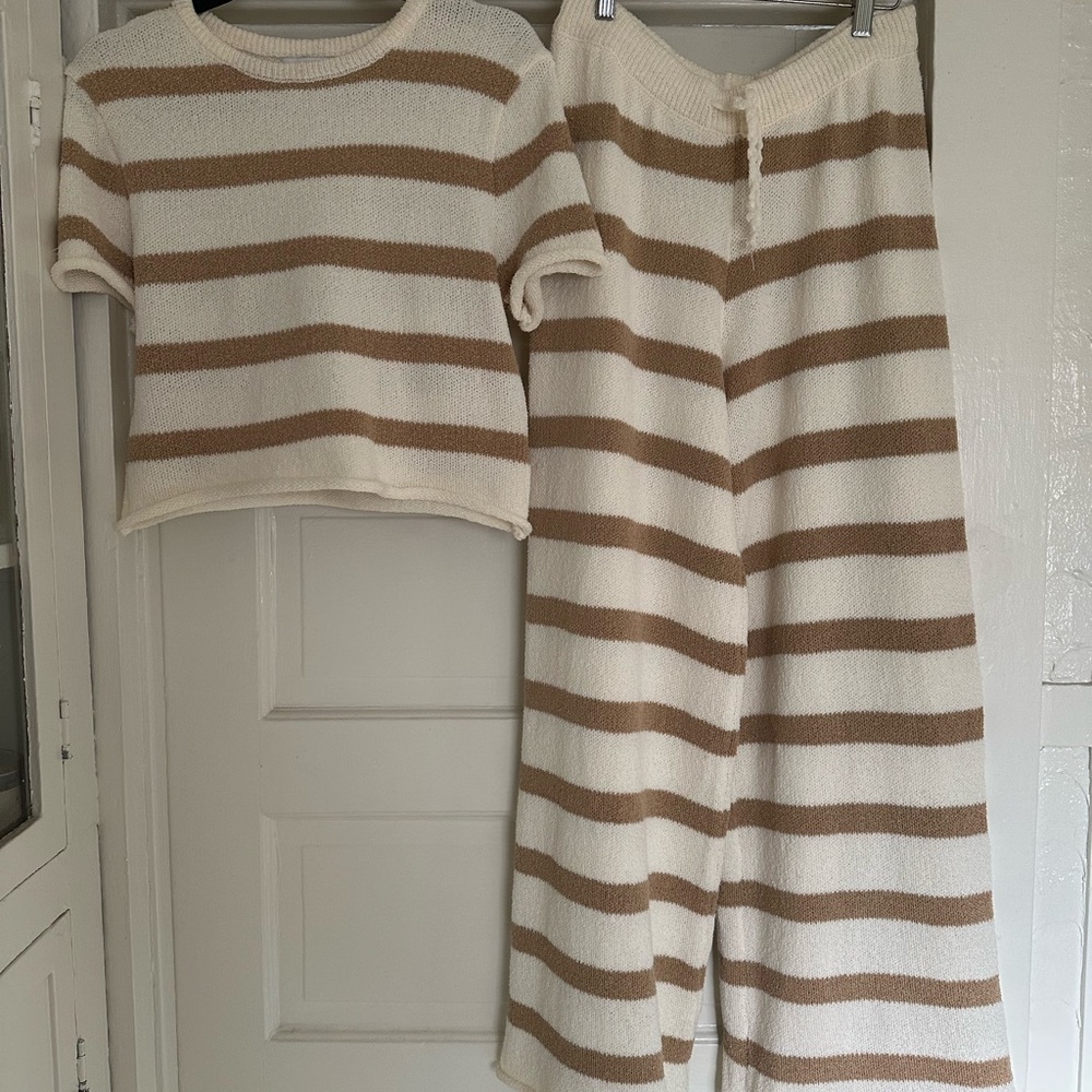 Cozy Striped Womens Set